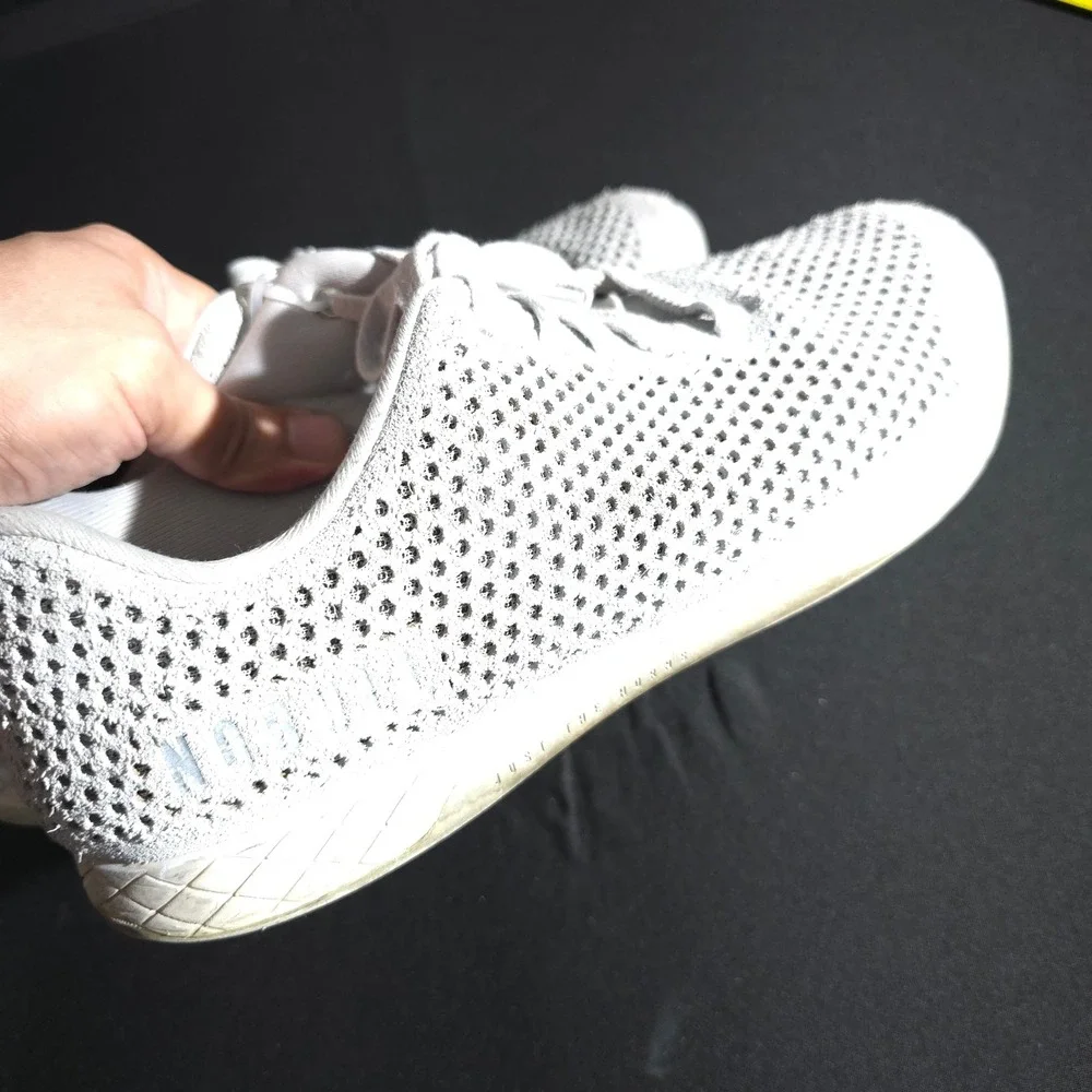 NOBULL Training Shoes Mens 11 White Mesh Athletic Crossfit Gym Sneakers Hybrid